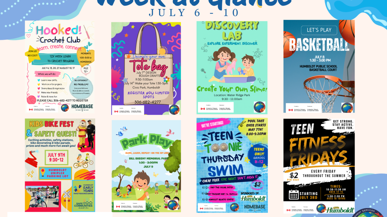 Poster of Week at a Glance for PGSS event activities