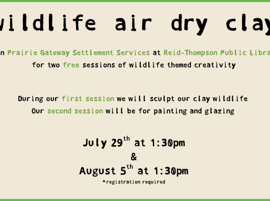 Air Dry Clay info poster
