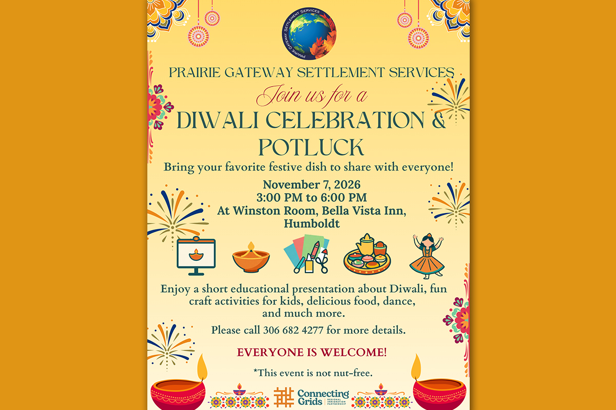 Event Poster for Diwali Celebration & Potluck